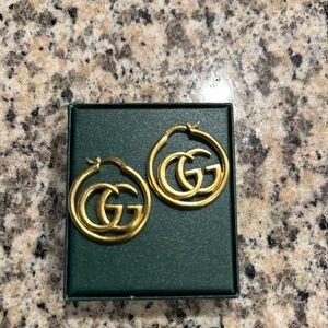 Gucci Double GG Hoop Earrings